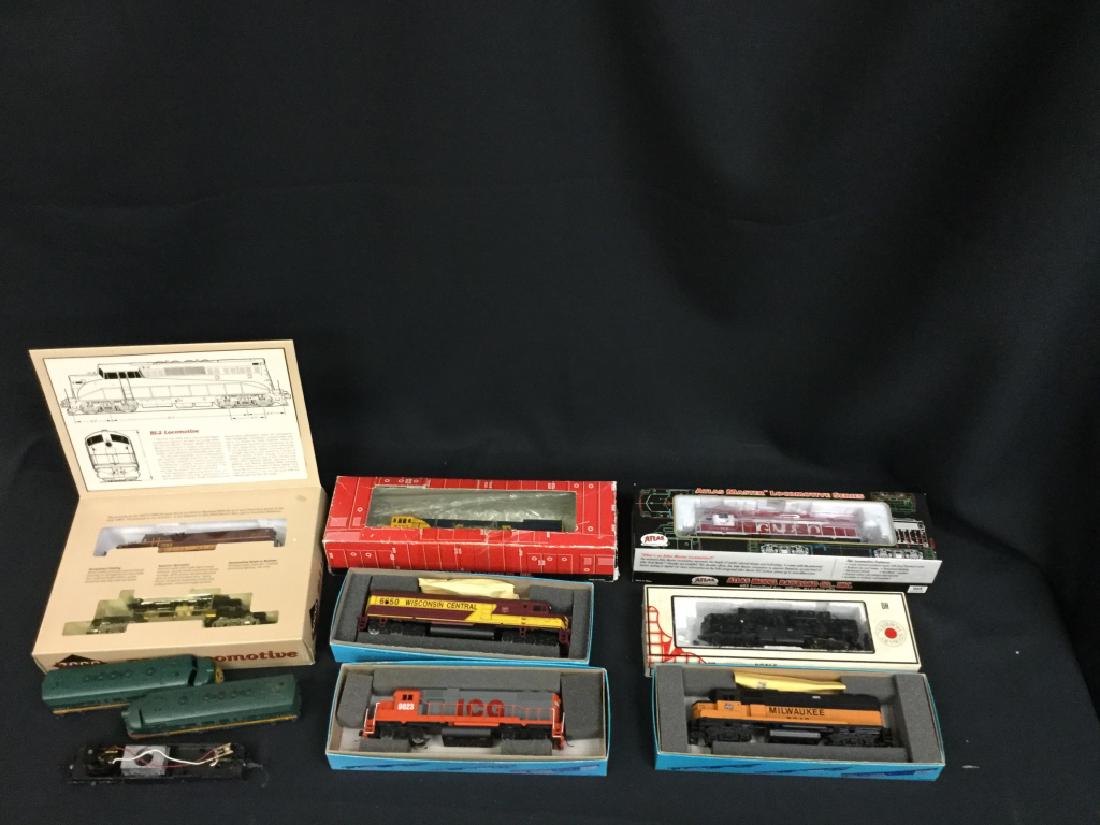 LOT OF 8 HO SCALE LOCOMOTIVES TRAINS ATLAS PORTO2k (1 of 5)