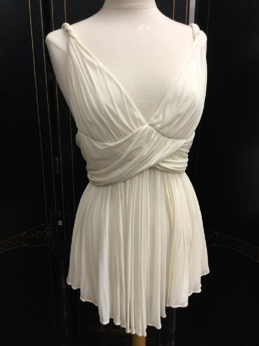 ROBERTO CAVALLI CREAM GRECIAN SILK CAMISOLE TOP 42 (1 of 3)