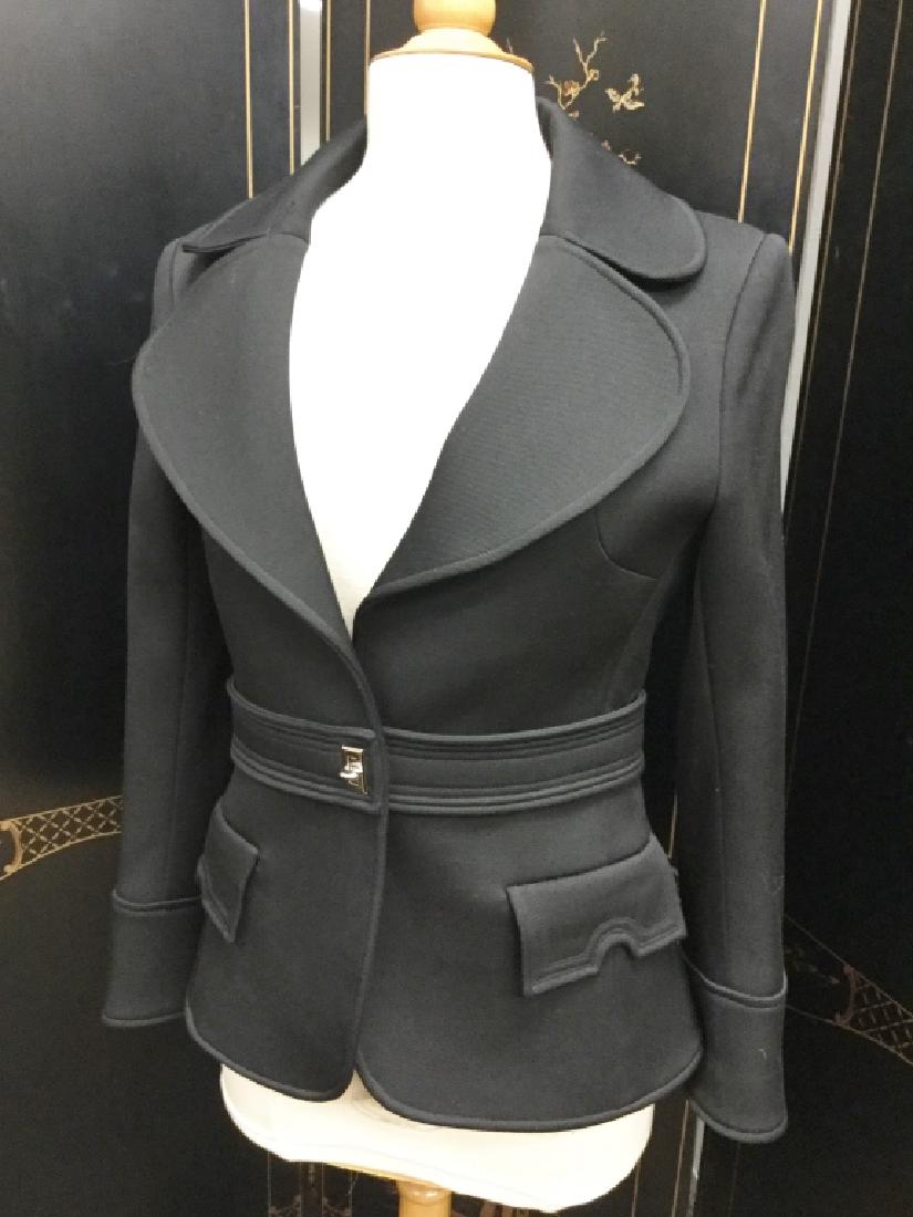 BALENCIAGA FUTURISTIC STYLE BLACK EVE JACKET 42 (1 of 3)