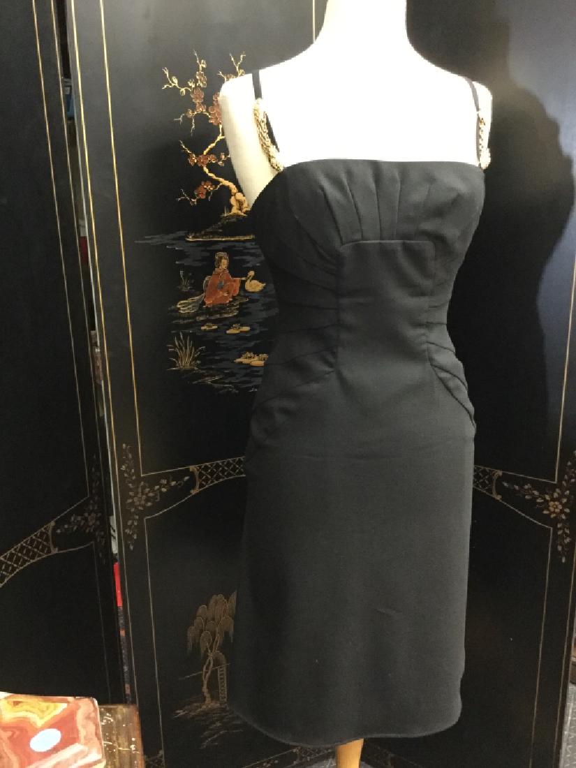 ROBERTO CAVALLI BLACK W/GOLD COCKTAIL DRESS 42 (1 of 5)