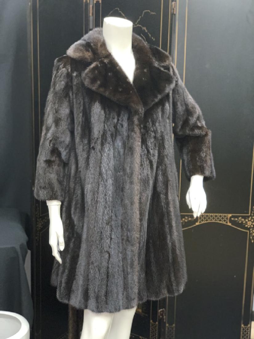 VINTAGE BONWITT TELLER BELTED MINK LONG COAT (1 of 11)