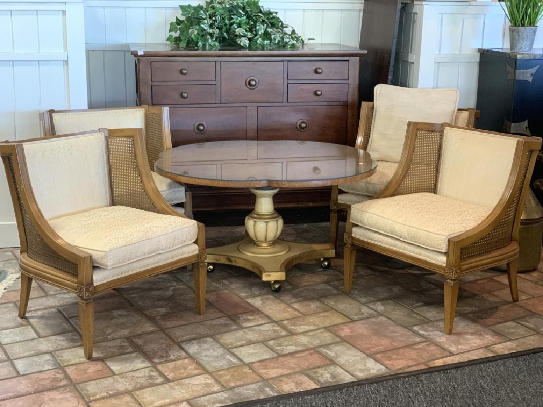 MID CENTURY ROTATING TABLE & 4 CHAIRS (1 of 7)