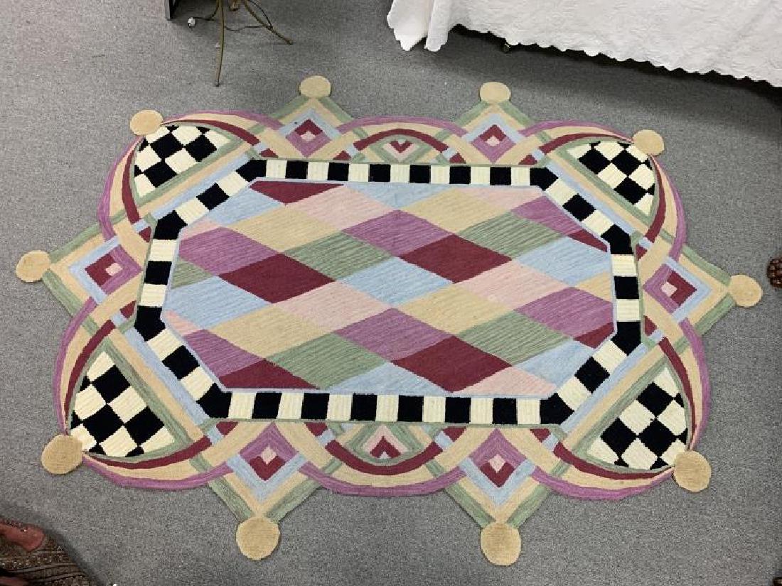 MACKENZIE CHILDS STARBURST COLORFUL RUG (1 of 11)