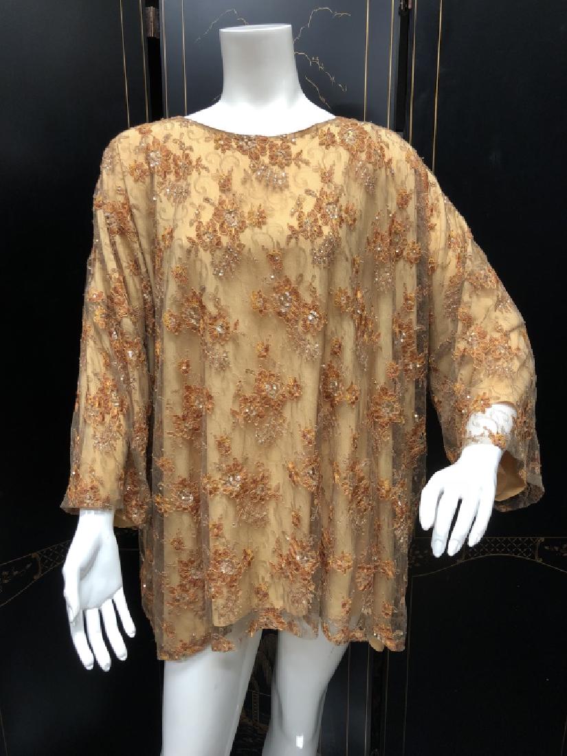 ESKANDAR SEQUIN LACE EVENING TOP SIZE 1 (1 of 4)