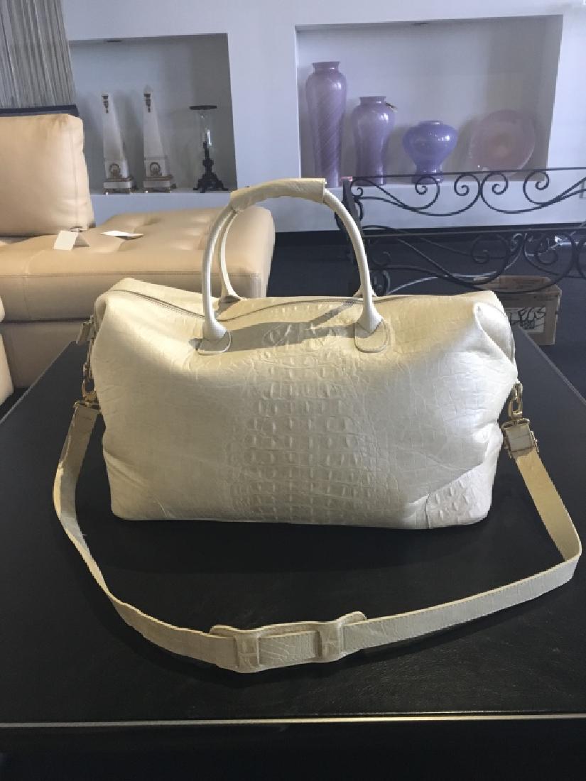 Smania Faux Crocodile Carryall Tote Bag: Brand New Item- Designer Stock Measurements: Width: 20in Height: 10in