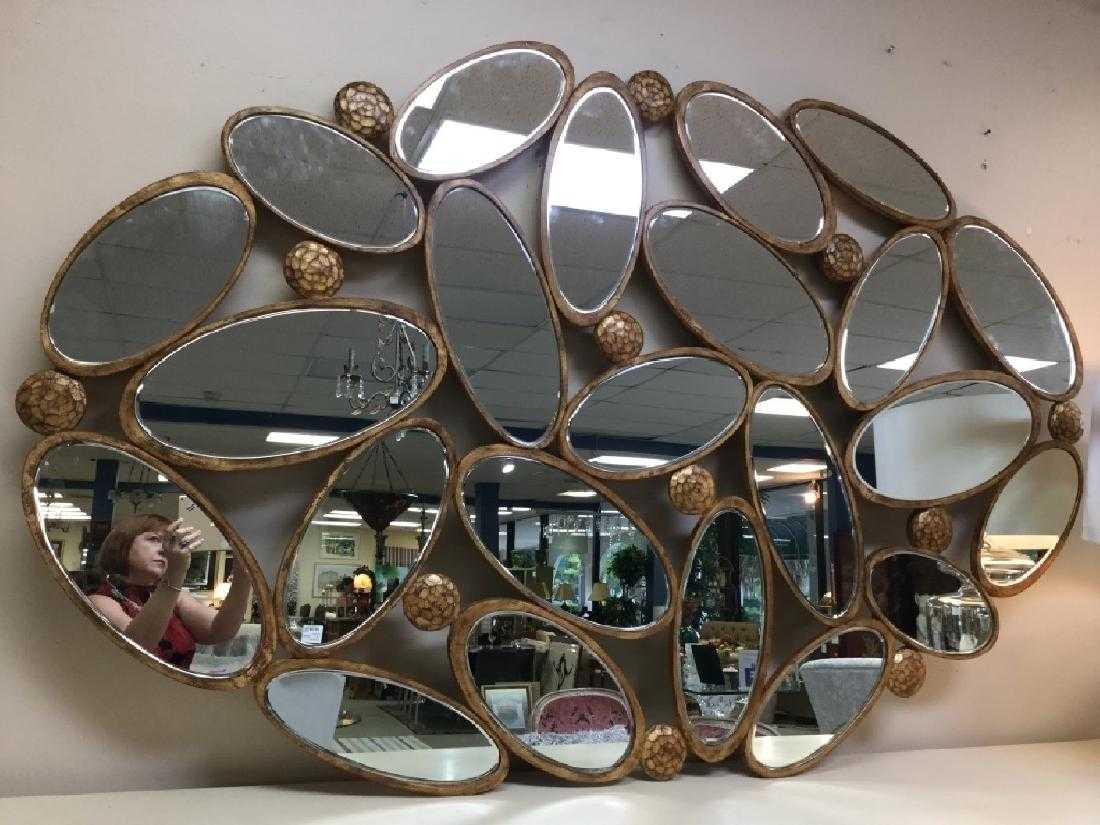 CHRISTOPHER GUY MID MOD ABSTRACT LARGE WALL MIRROR (1 of 8)