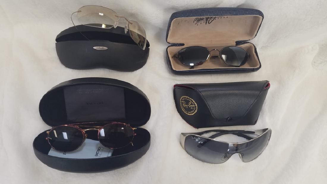 LOT OF 4 PAIR DESIGNER SUNGLASSES W/ CASES (1 of 10)