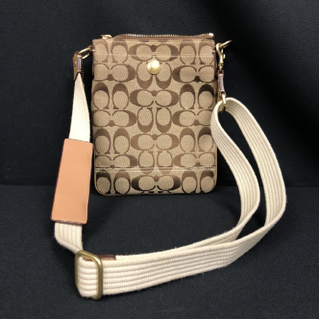 COACH CANVAS LOGO MONOGRAM SHOULDER CROSSBODY BAG (1 of 6)