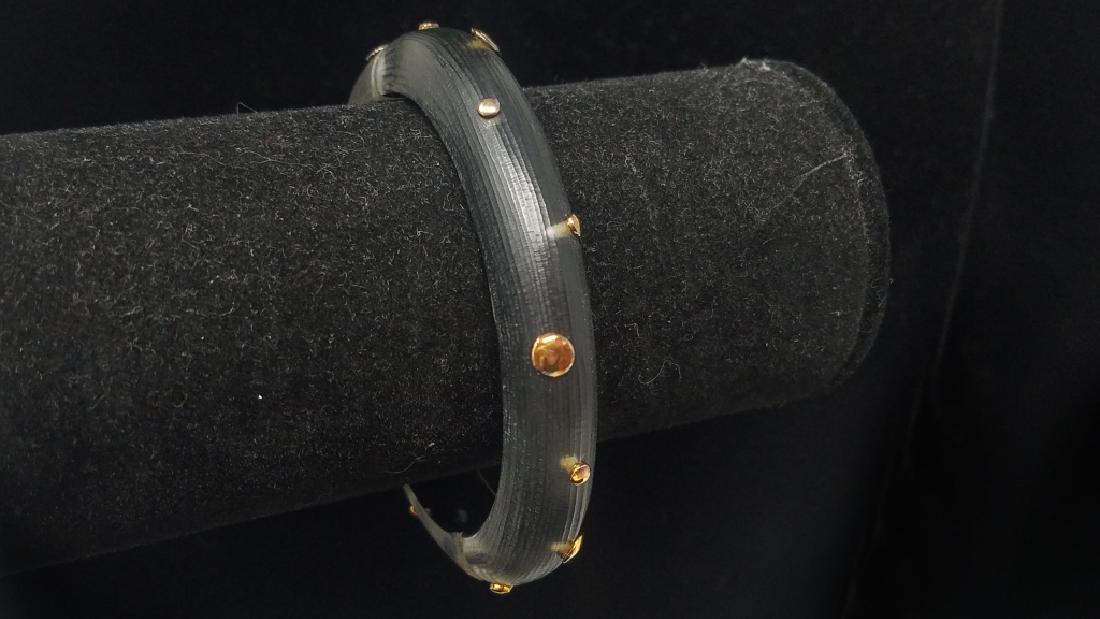 ALEXIS BITTAR GOLDEN STUDDED CUFF BRACELET (1 of 9)