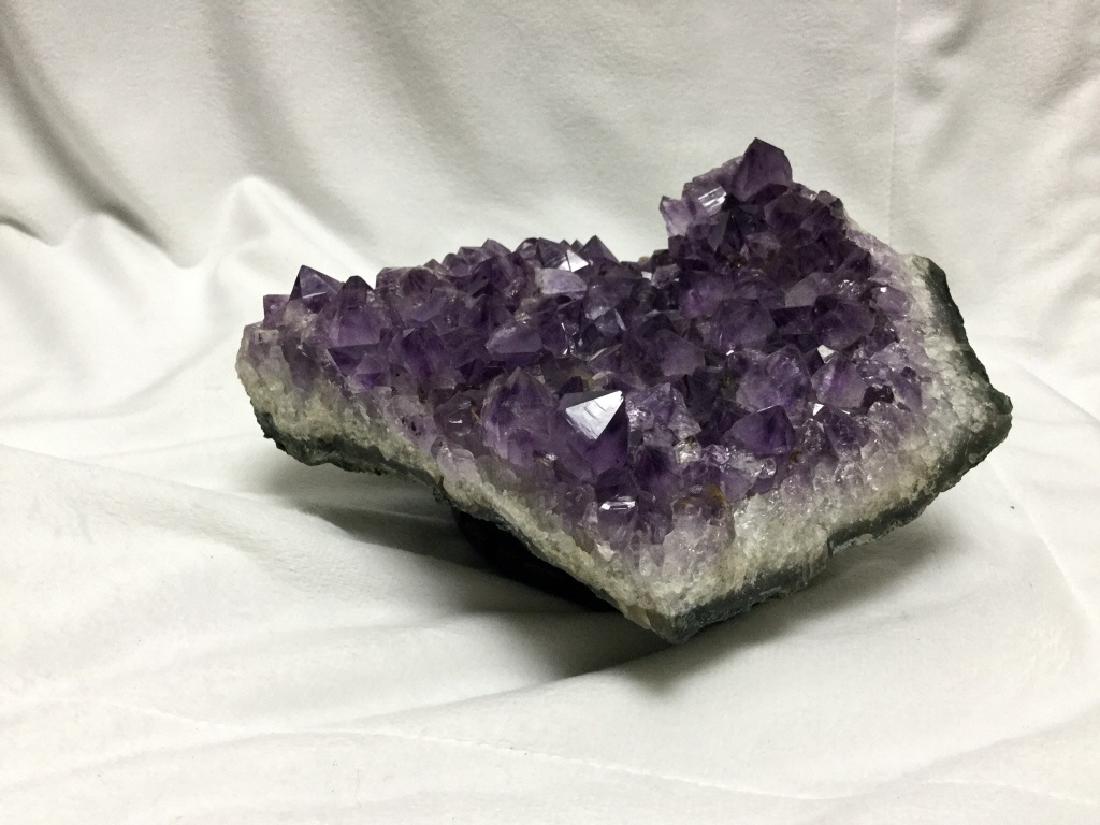 AMETHYST QUARTZ CLUSTER WITH CUT BASE & STAND (1 of 3)