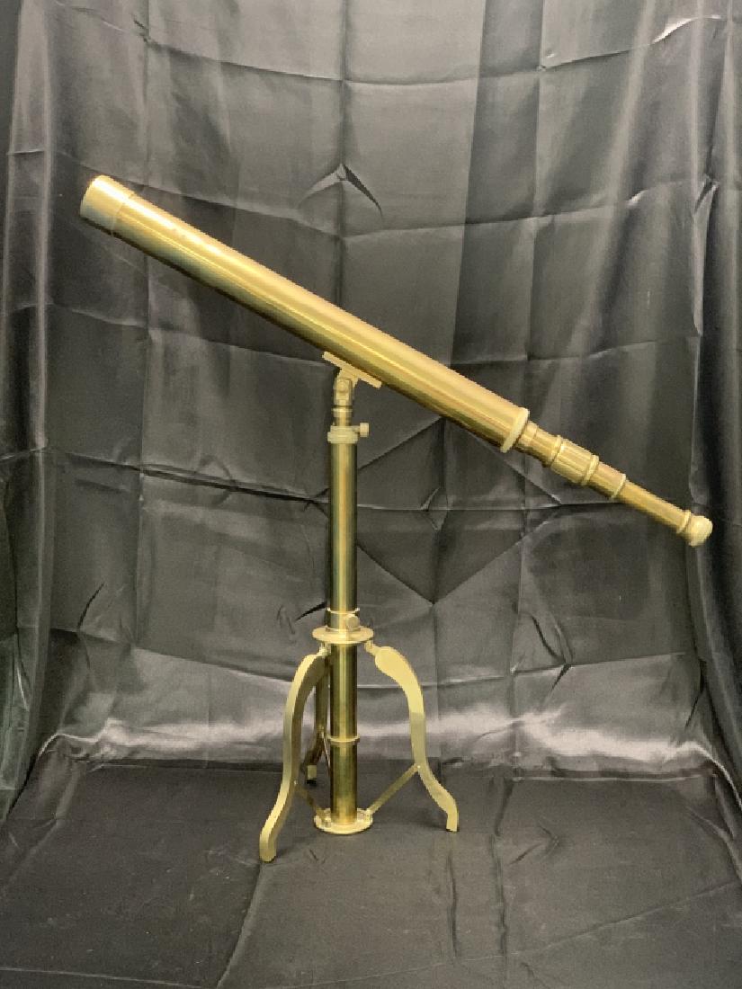ANTIQUE ROSS LONDON BRASS REFRACTING TELESCOPE