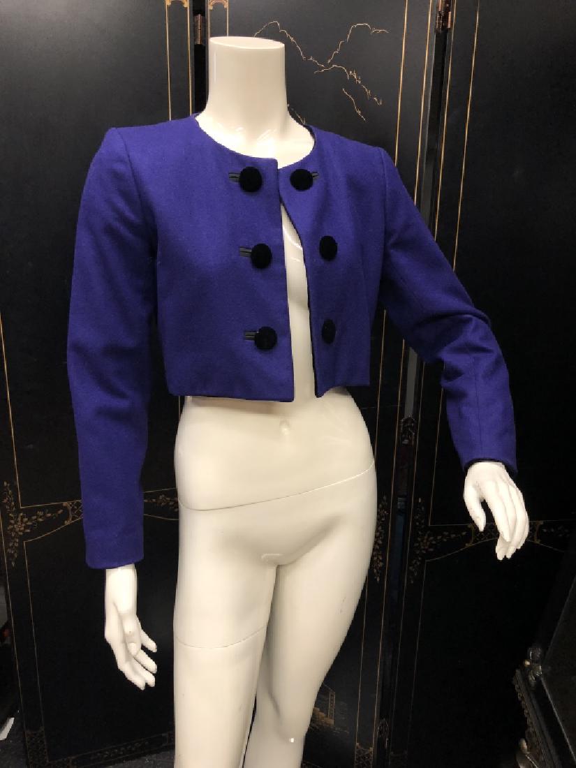 LOT OF 2 VNTG YVES & VALENTINO FRANCE CROP JACKETS (1 of 11)