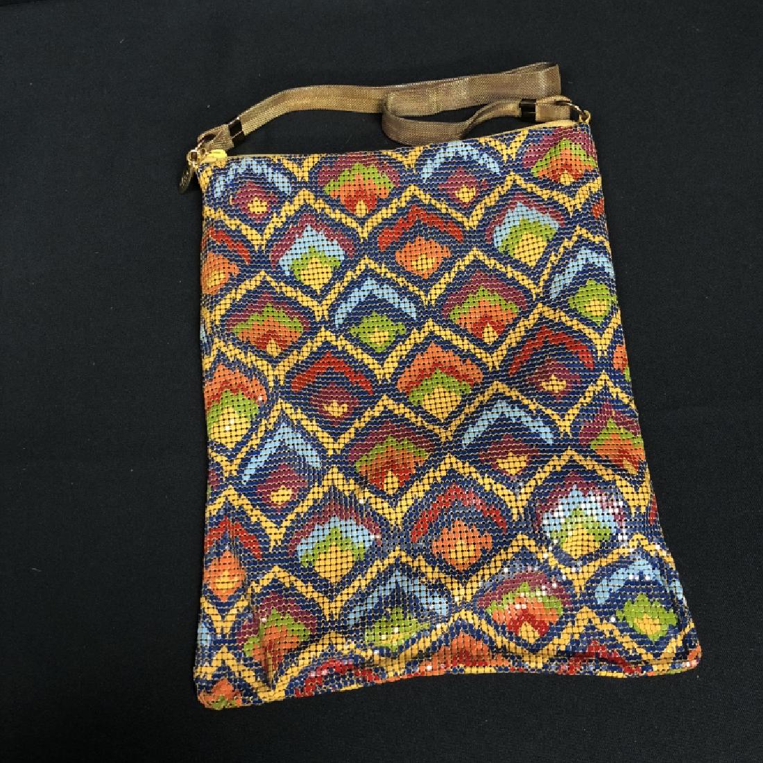 WHITING & DAVIS MULTICOLOR MESH SHOULDER BAG PURSE (1 of 7)