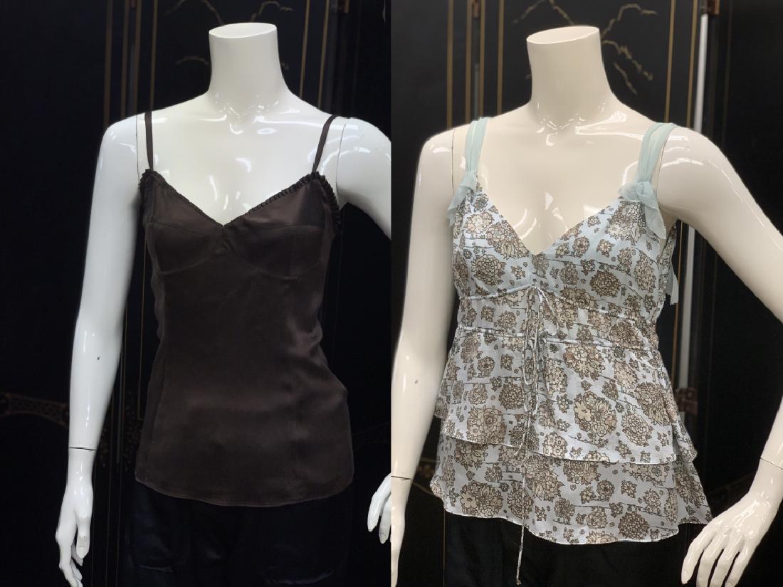 LOT OF 2# REBECCA TAYLOR SILK CAMISOLE TOPS S 4 6 (1 of 11)