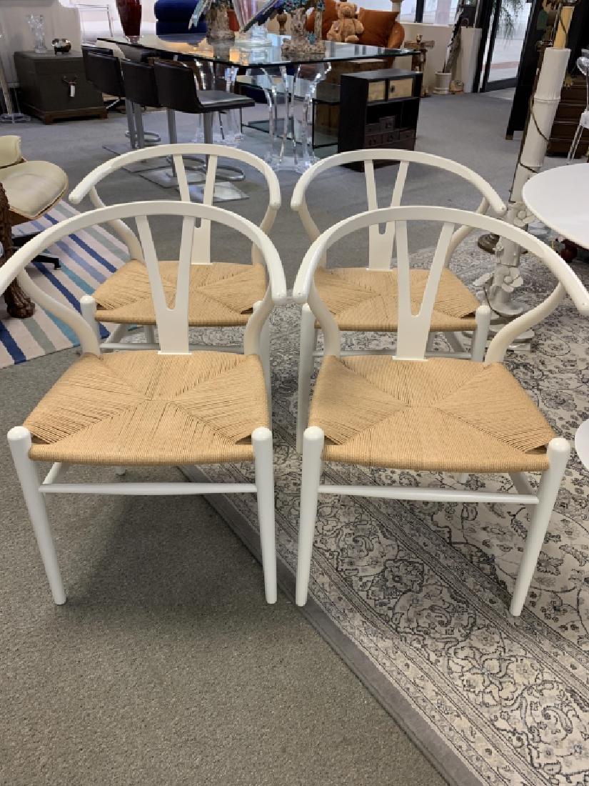 HANS WEGNER FOR CARL HANSON (4) WISHBONE CHAIRS (1 of 9)