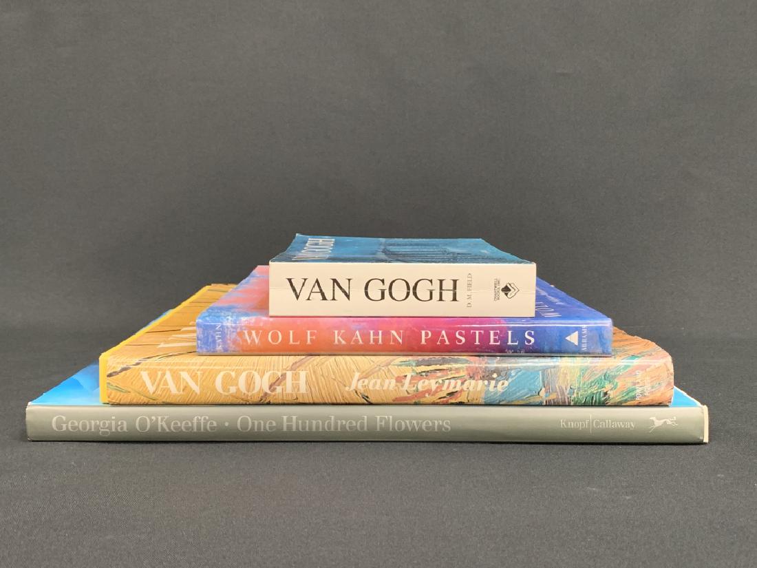 LOT OF 4 ART BOOKS KAHN VAN GOGH O'KEEFE: Wolf Kahn Pastels2 Van GoghGeorgia O'keefe