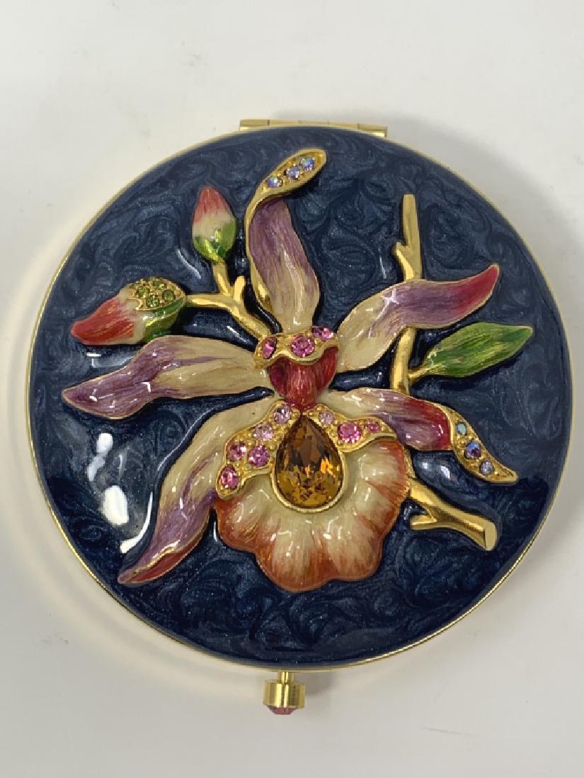 JAY STRONGWATER ENAMELED & JEWELED COMPACT (1 of 3)