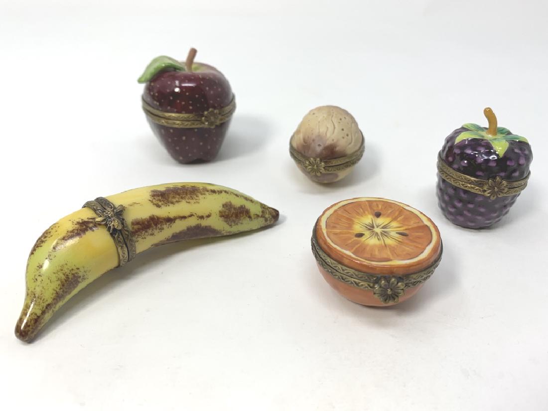 5 LIMOGES ROCHARD PORCELAIN FOOD BOXES (1 of 2)