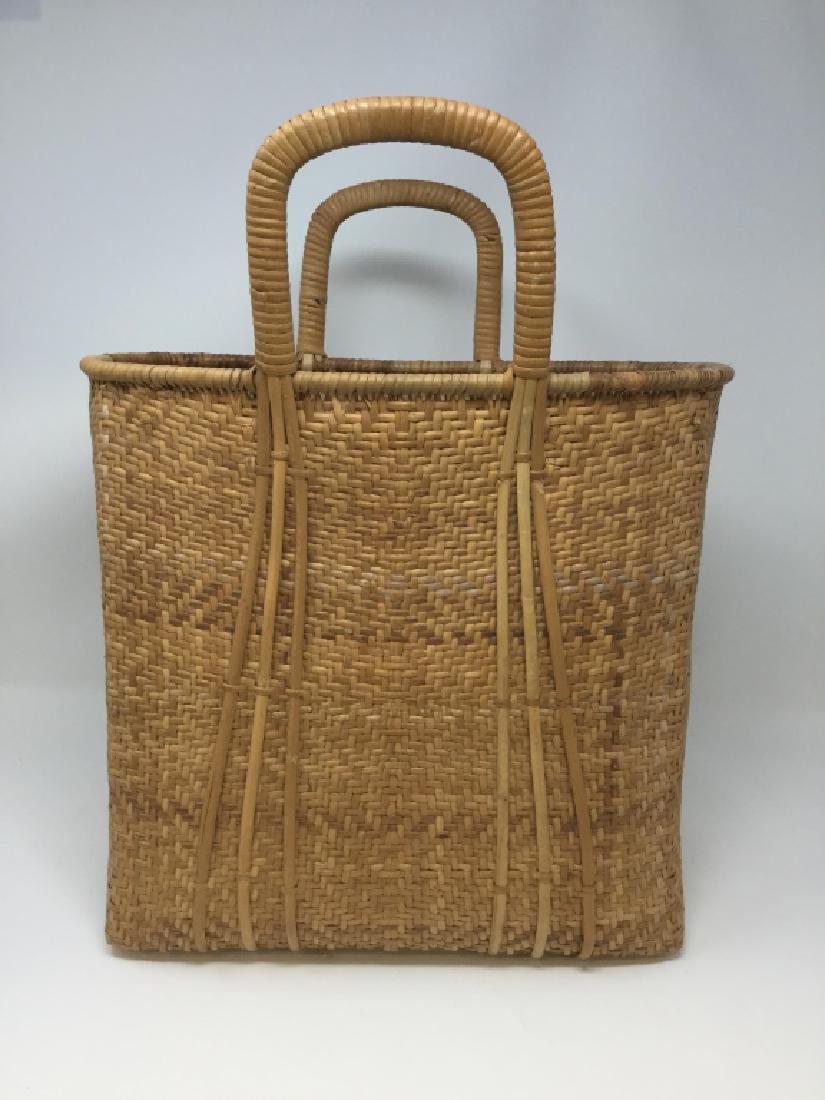 ANTIQUE AMERICAN INDIAN TIGHT WOVEN STRAW BASKET (1 of 6)