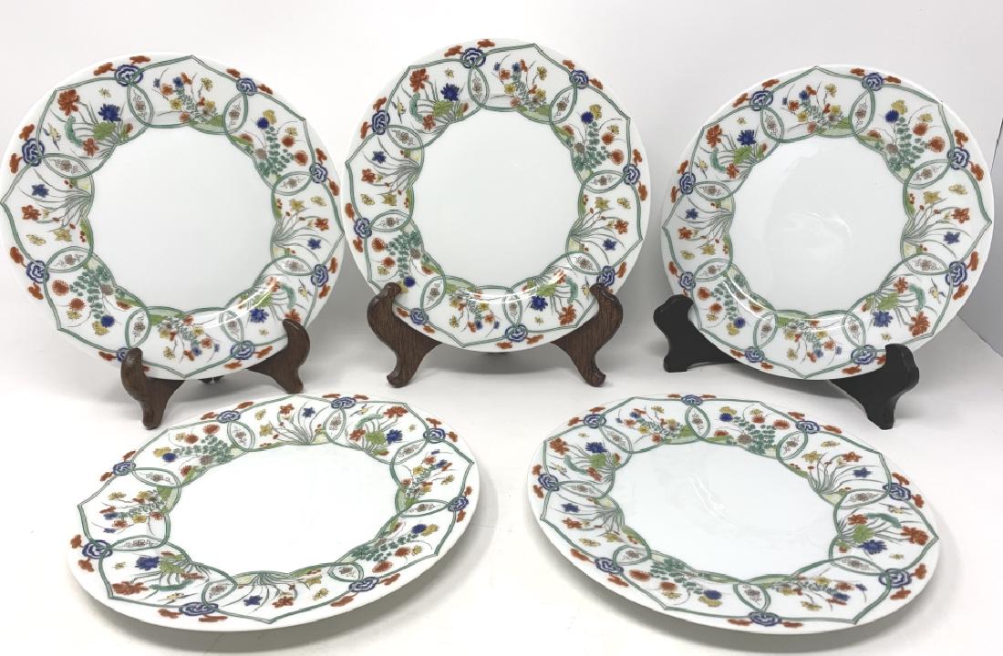 SE TOF 5 RAYNARD  LIMOGES HAND PAINTED PLATES (1 of 5)