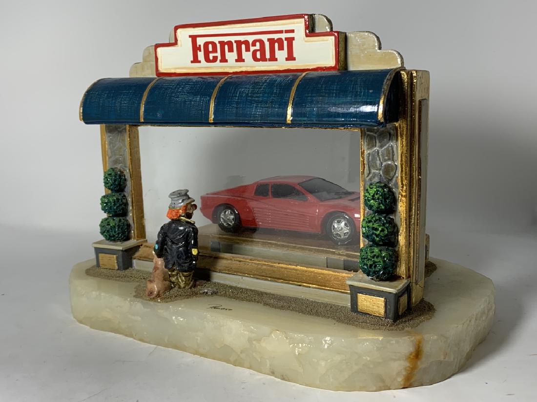 LARGE RON LEE CLOWN VINTAGE  FERRARI (1 of 5)