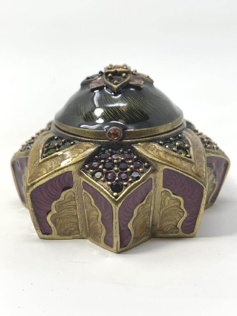 JAY STRONGWATER  8 SIDED ENAMEL TRINKET BOX (1 of 4)