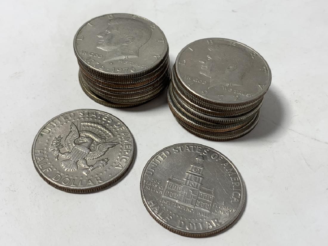GROUPING OF (17) KENNEDY HALVES VARIOUS YEARS (1 of 1)