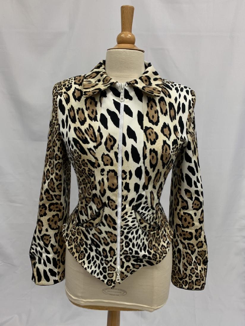 TERRY OF PARIS LEOPARD  PRINTED  LADIES BLAZER (1 of 3)