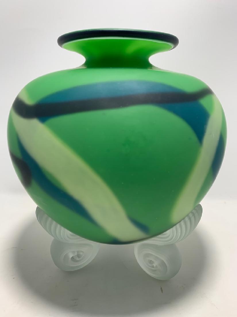 FABULOUS IOAN NEMTOL HAND BLOWN VASE (1 of 4)