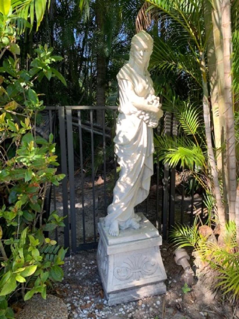 LARGE AS LIFE OUTDOOR GRECIAN GARDEN STATUE (1 of 5)