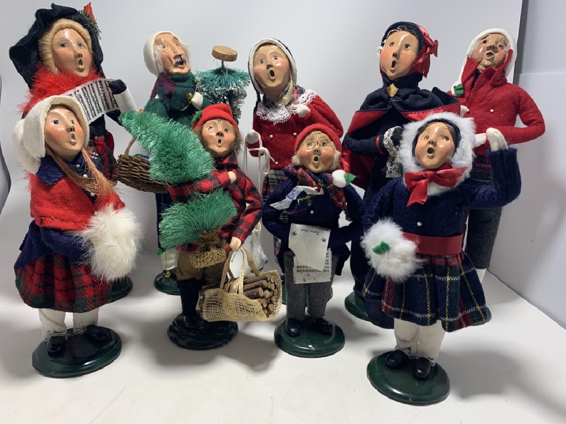 BYER'S CHOICE "THE CAROLERS" 1994- SET OF 9 (1 of 3)