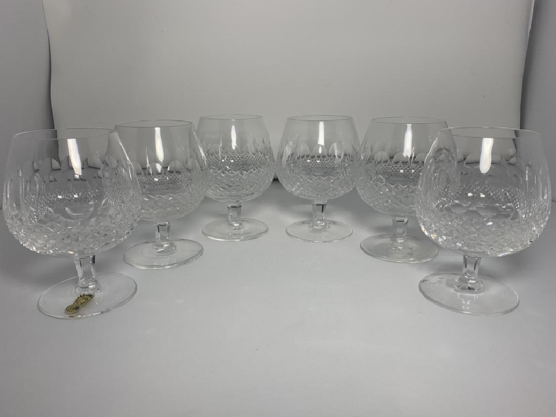 WATERFORD "COLLEEN" LARGE BRANDY GLASSES (6): WATERFORD "COLLEEN" LARGE BRANDY GLASSES (6) Height: 5 1/8 in Width: 2 3/4 in Size: 12 OZ Blown Glass Crafted in Ireland