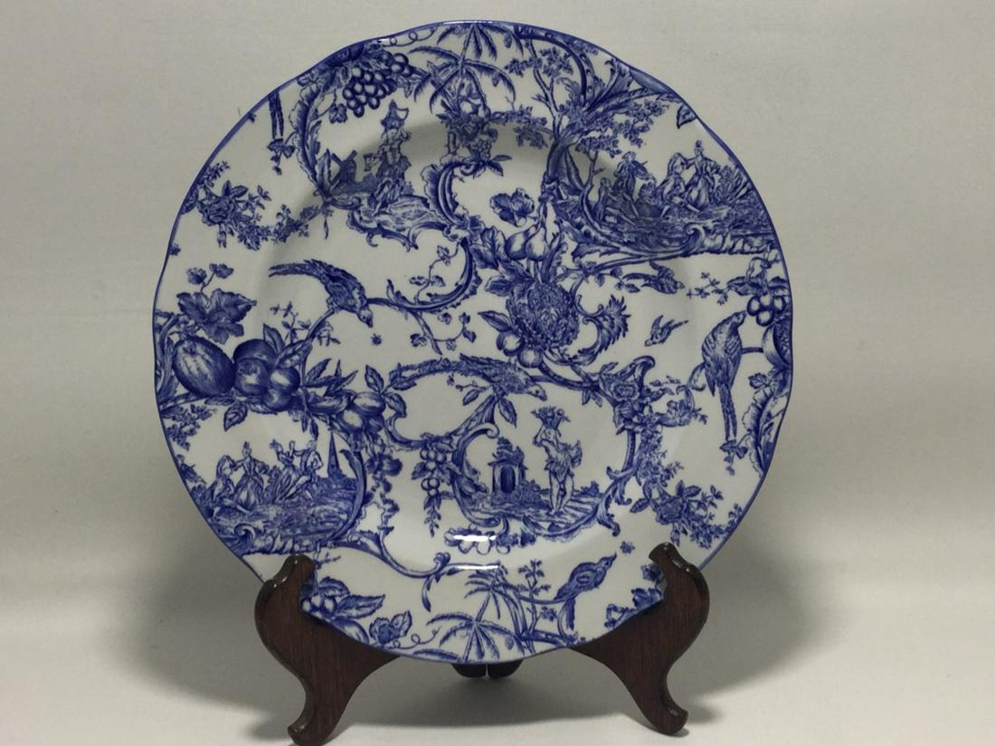 SPODE PROVINCIAL GARDEN 9" PLATE SINGLE PLATE: 9" DIAMETER, GREAT CONDITION!