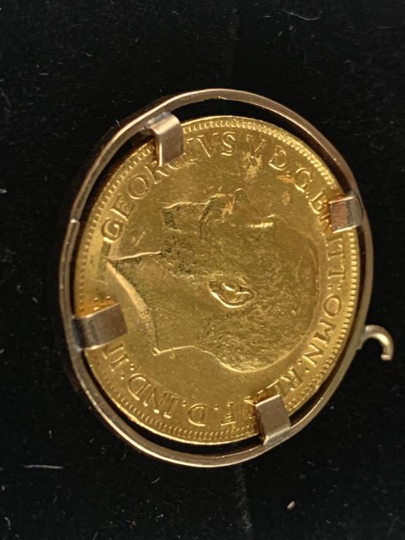 22k GOLD COIN DATED 1927: 1927 22K gold coin. 9.5 g