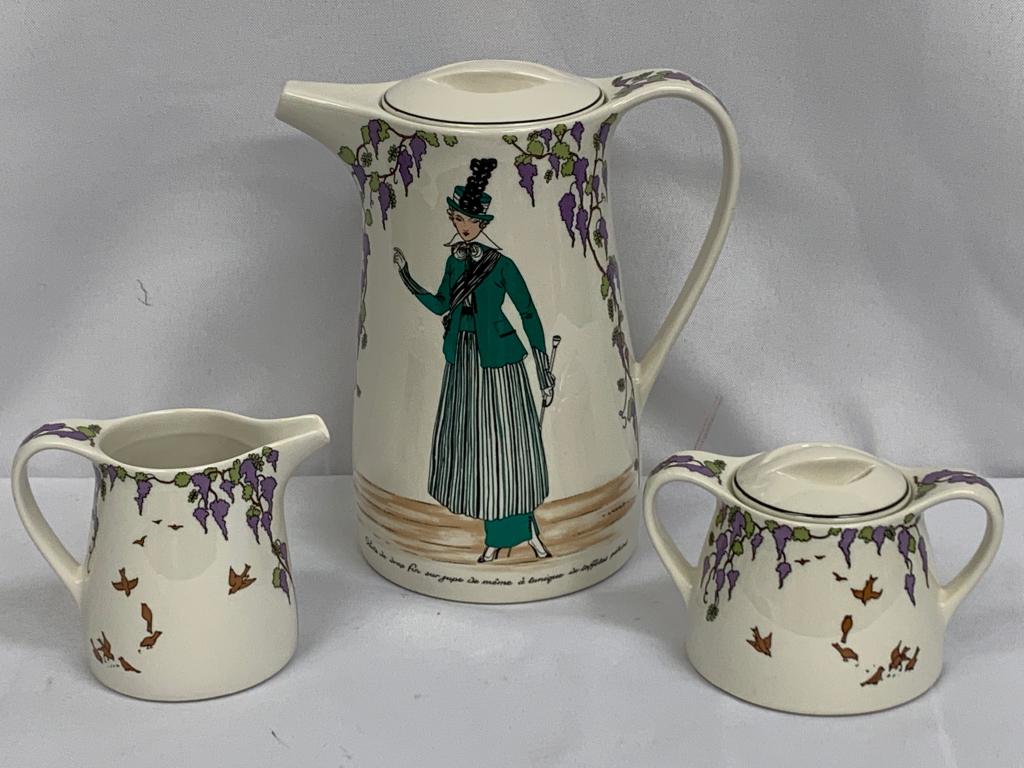 VINTAGE VILLEROY & BOCH 1900 ERTE STYLE TEA SET (1 of 5)