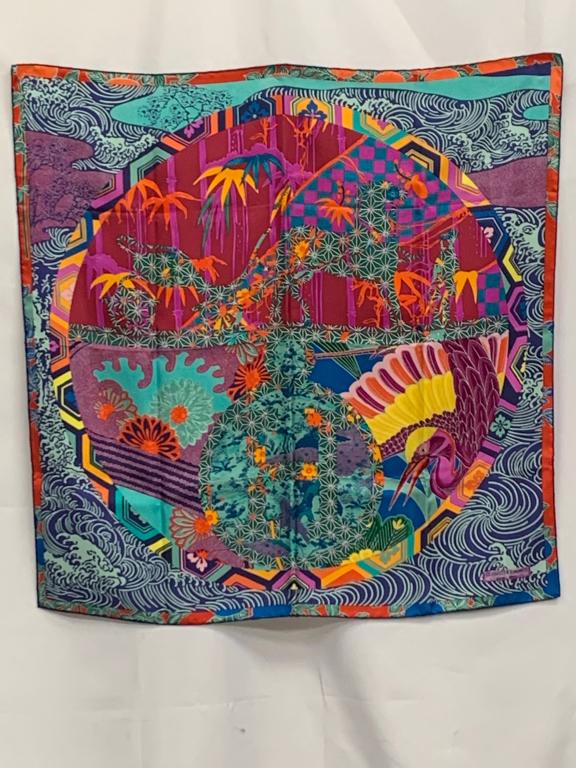 NEW NIB HERMES SILK SCARF EX LIBRIS EN KIMONOS (1 of 4)