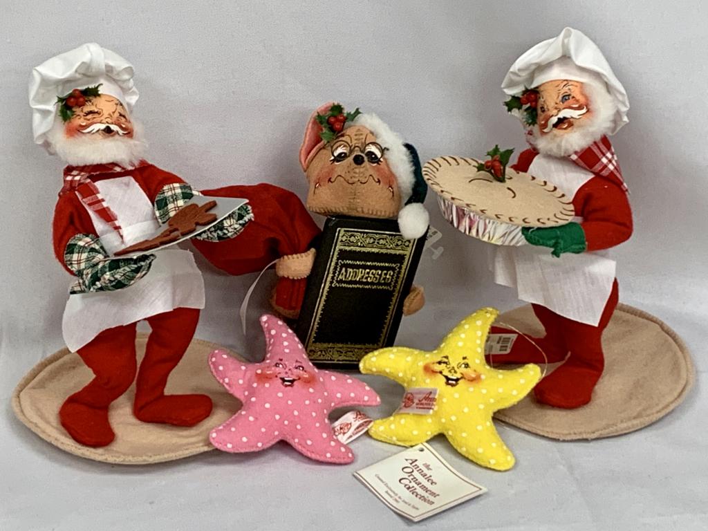 ANNALEE DOLL CHRISTMAS SANTA MRS COOK LOT #6 (5) (1 of 1)