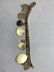 INCREDIBLE 18K GOLD JADE MASON CHARMS BRACELET - 6
