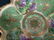 IE&C JAPAN HANDPAINTED MORIAGE GREEN FLOWER BOWL - 3