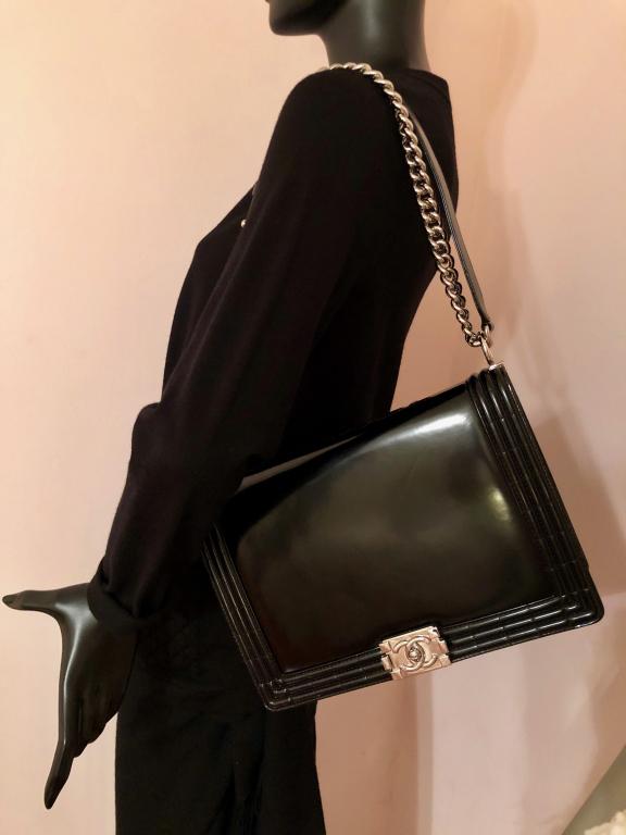 CHANEL BLACK JUMBO BOY HANDBAG #16568465 (1 of 16)