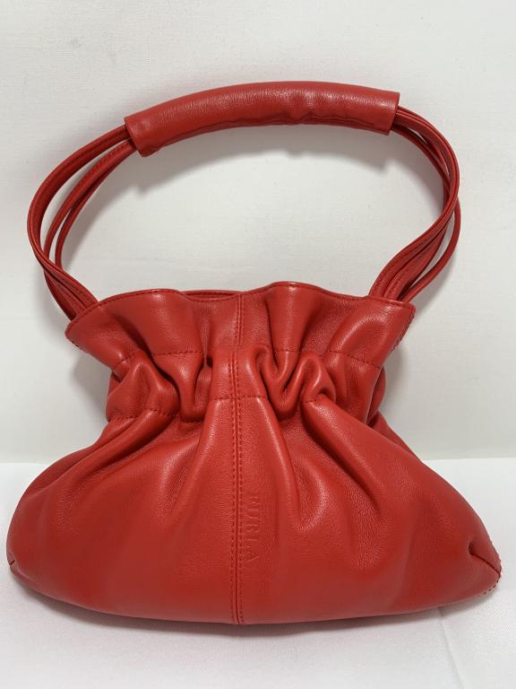 FURLA SMALL RED LEATHER HANDBAG (1 of 3)