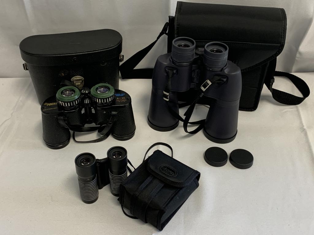 LOT OF VINTAGE BINOCULARS NIKON, JASON, SIAM CA (1 of 7)