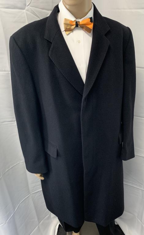 GORGEOUS DUNN &CO CUSTOM BLACK CASHMERE COAT (1 of 6)
