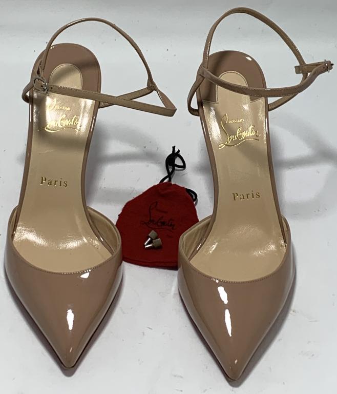 CHRISTIAN LOUBOUTIN PARIS STILLETTO PUMPS 39 1/2 (1 of 7)
