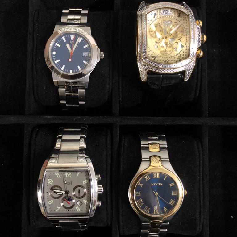 MENS FASHION WATCH LOT 4 PIECES (1 of 5)