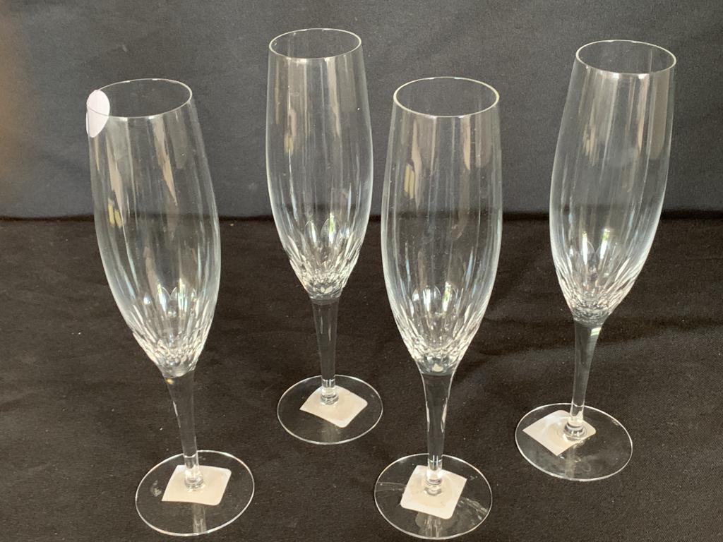 4 ORREFORS PRELUDE CHAMPAGNE GLASSES STEMWARE: 4 Orrefors crystal champagne glassesVery good condition!8 1/2" tall