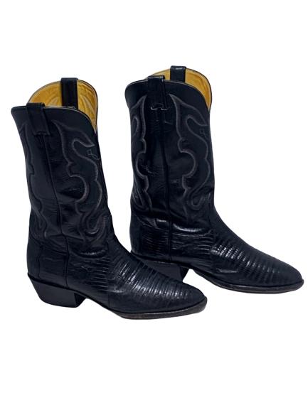 NOCONA AMERICAN LEATHER COWBOY BOOTS SIZE 10: Nocona American leather boots size 10. Has SoleTech sole attached. Third party shipping required.