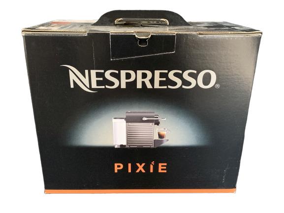 NEW NESPRESSO PIXIE ESPRESSO MACHINE BY BREVILLE: Enjoy your favorite coffeehouse beverages at home with this Breville Nespresso Pixie Pod machine. It creates tasty hot coffee drinks in two sizes with either single or double shots, and the machine ne