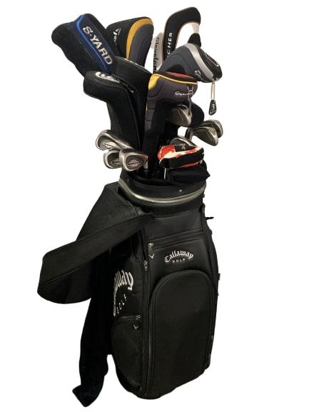 PROFESSIONAL 21 PIECE GOLF CLUBS AND CALLAWAY BAG (1 of 8)