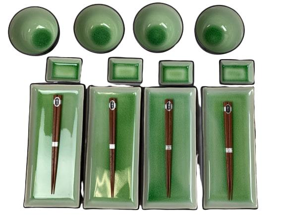 "SPRING GREEN" JAPANESE 16-PC SUSHI SET (1 of 5)